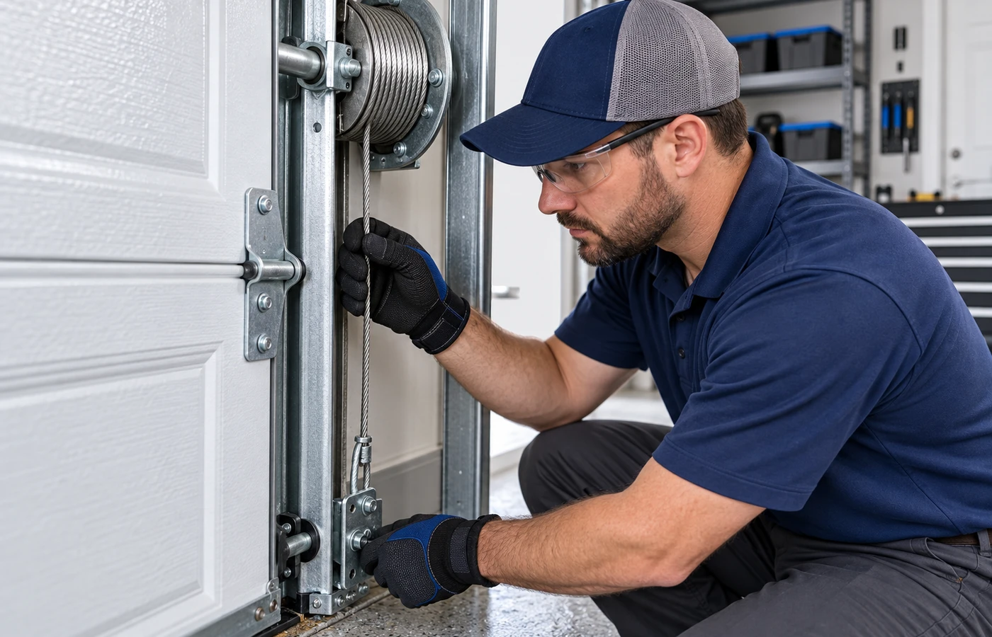 Garage door cable repair