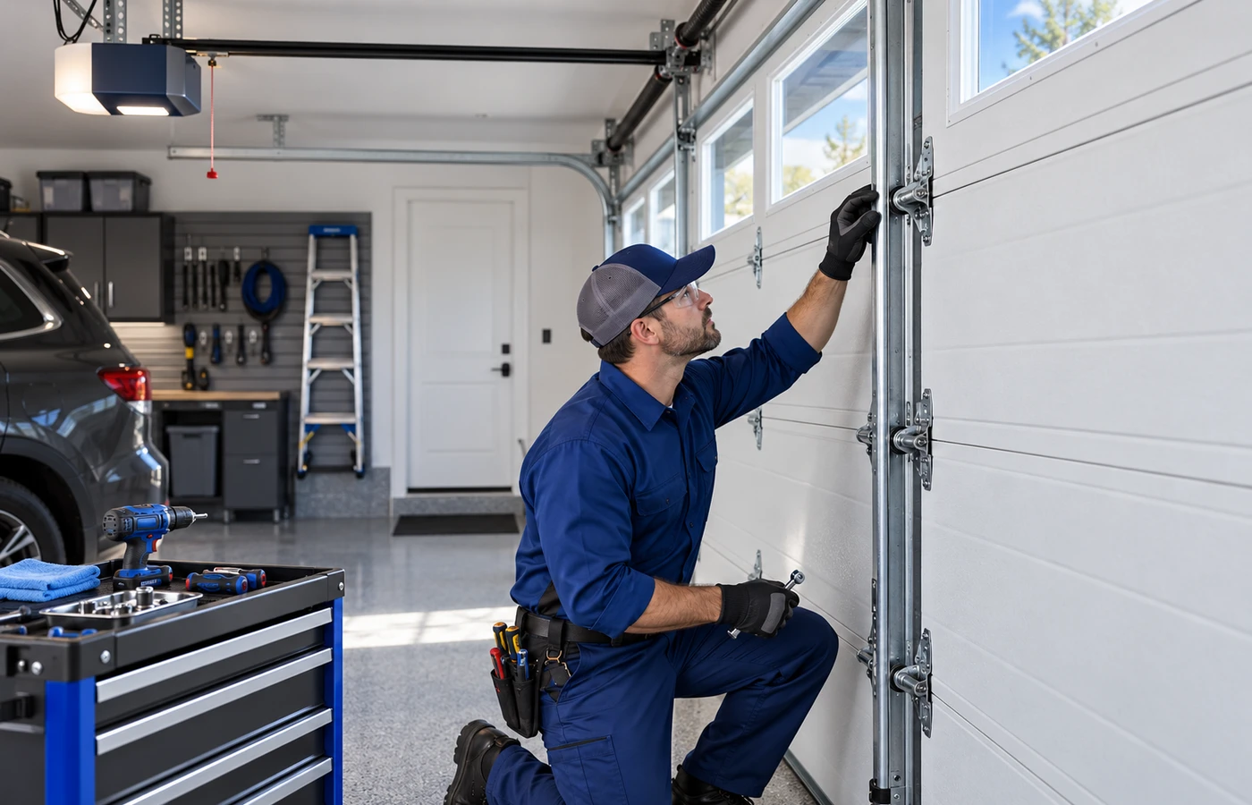 Garage door maintenance service