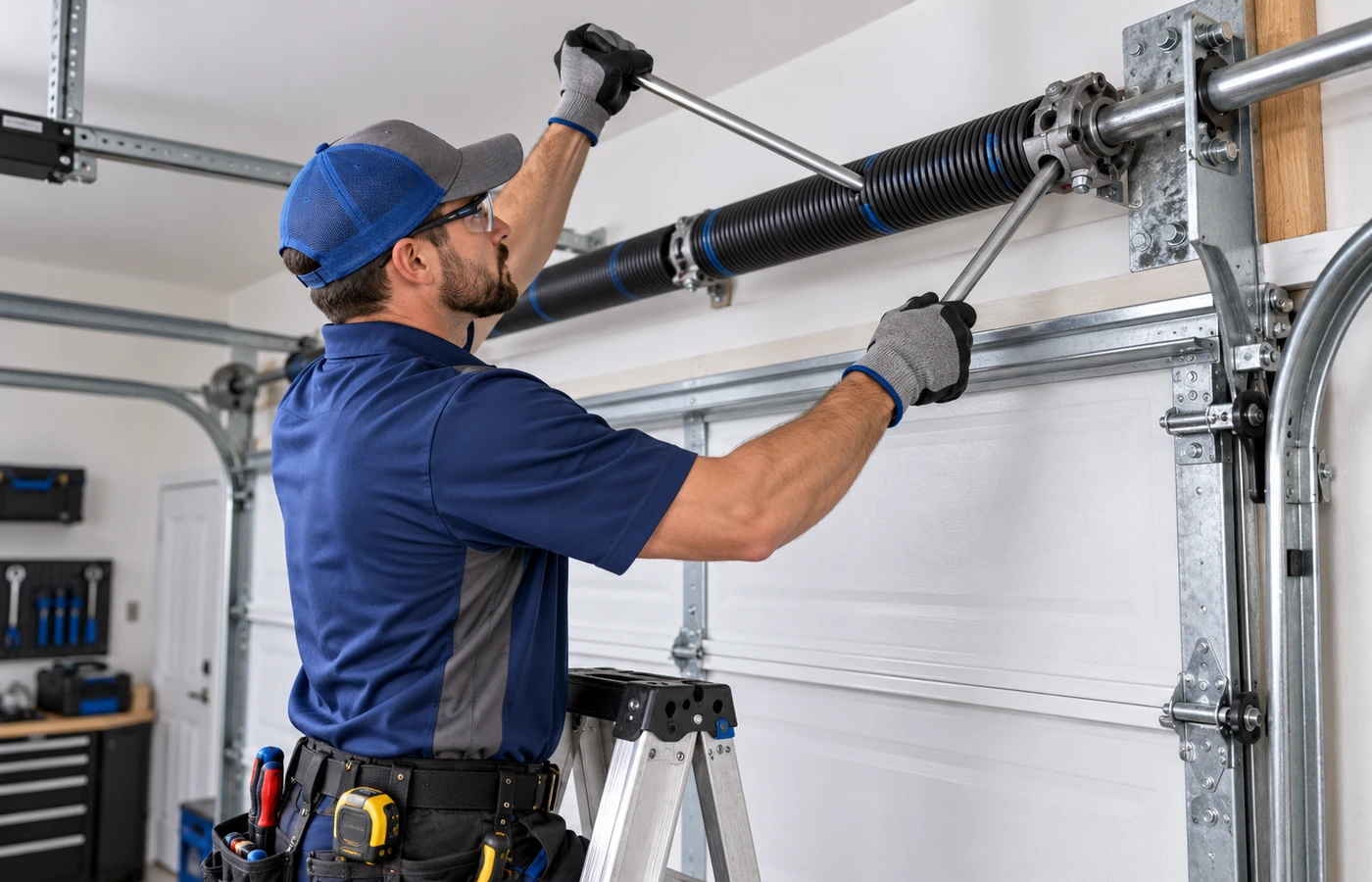 Garage door spring repair